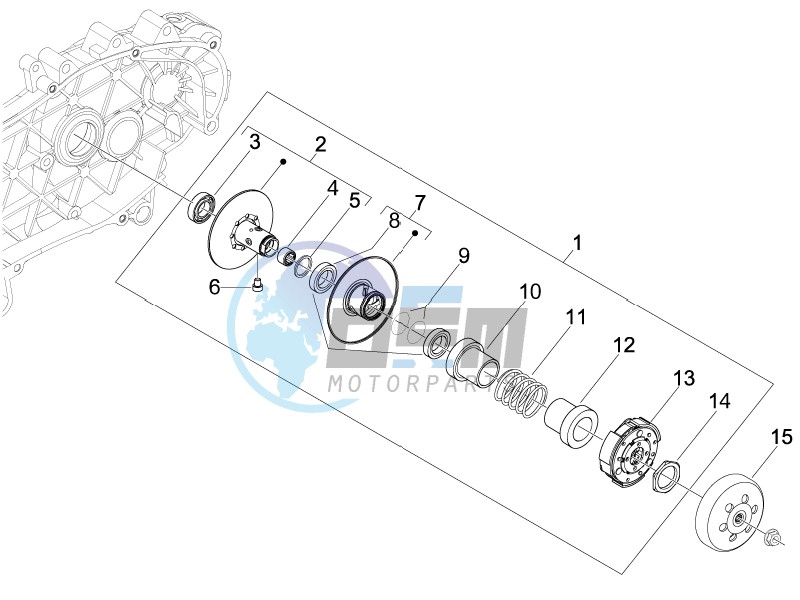 Driven pulley