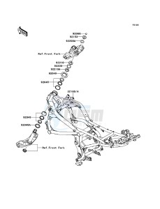 VERSYS KLE650CEF XX (EU ME A(FRICA) drawing Frame