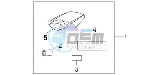 REAR SEAT COWL CANDY TAHITIAN BLUE