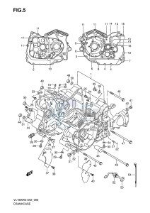 VL1500 (E2) drawing CRANKCASE