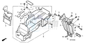 CB13009 Australia - (U / MME TWO) drawing REAR FENDER (CB1300/CB130 0S)