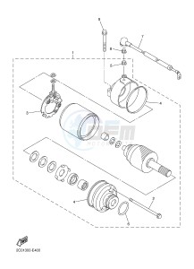 XJ6S ABS 600 DIVERSION (S-TYPE, ABS) (36D5) drawing STARTING MOTOR