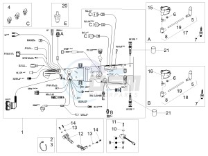 V7 III Stone 750 e4 (EMEA) drawing Central electrical system