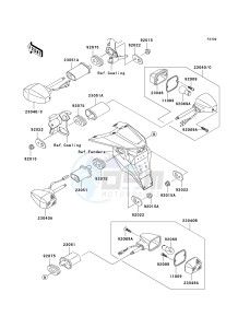 ZR 1000 A [Z1000] (A1-A3) drawing TURN SIGNALS