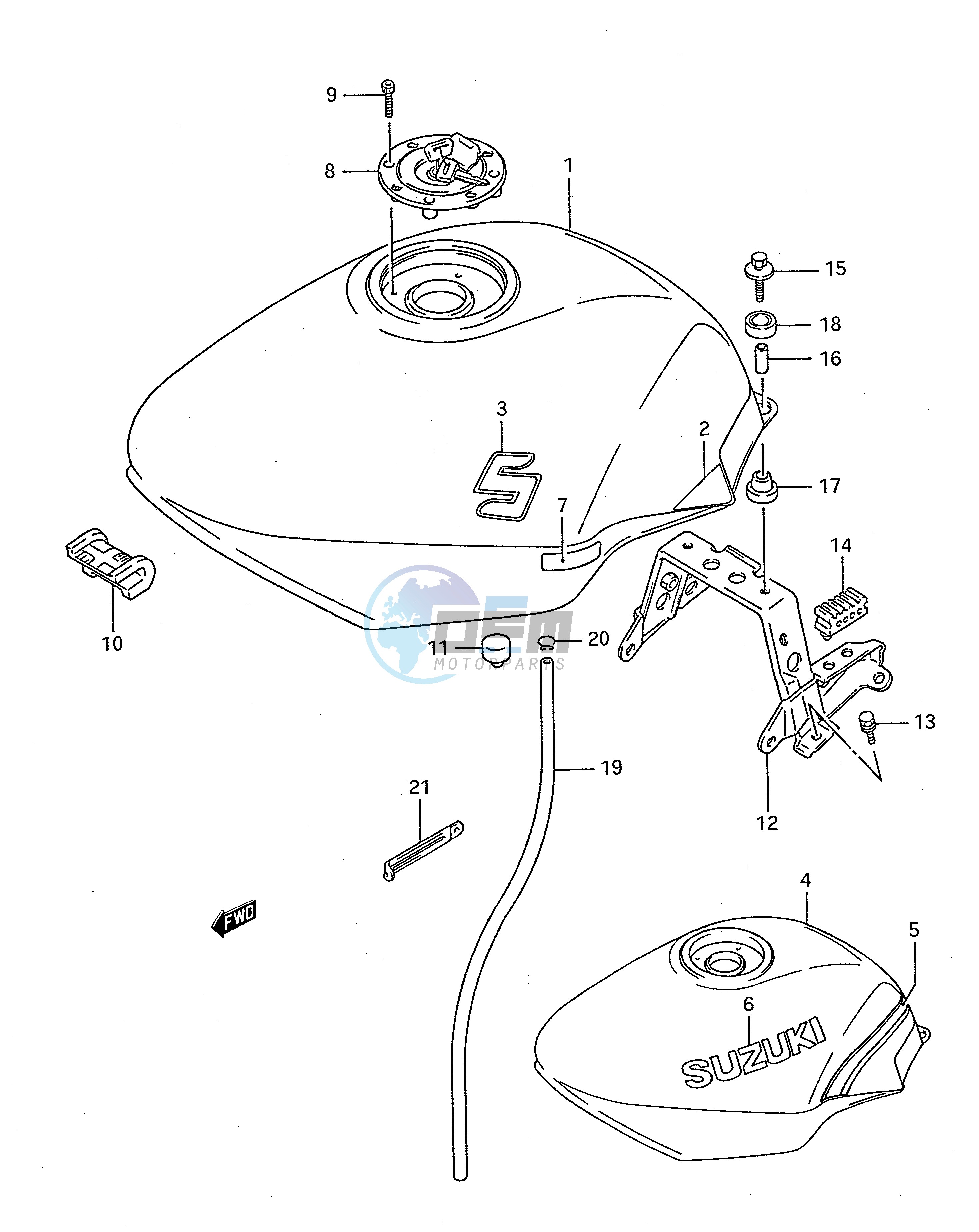 FUEL TANK (MODEL K L)