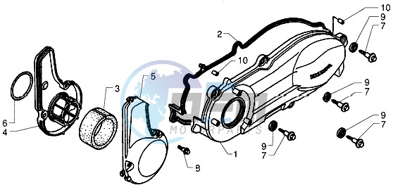 Crankcase cover clutch side