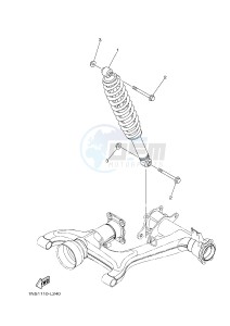 YFM350FWA GRIZZLY 350 4WD (1SG2) drawing REAR SUSPENSION