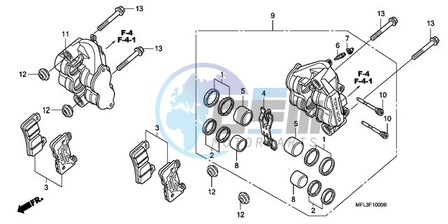 FRONT BRAKE CALIPER