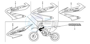 CRF450R drawing MARK (CRF450R2,3,4,5)