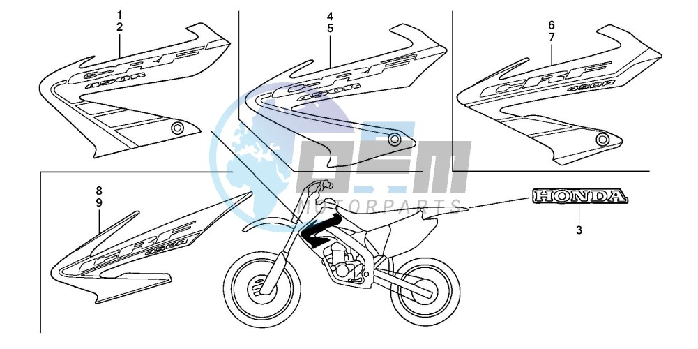 MARK (CRF450R2,3,4,5)