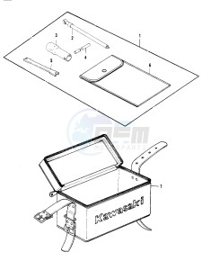 KDX 250 B [KDX250] (B1) [KDX250] drawing OWNER TOOLS -- 81KDX250-B1- -