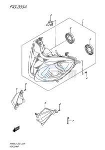 AN650Z ABS BURGMAN EXECUTIVE EU drawing HEADLAMP