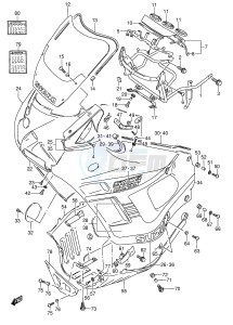 GSX600F (E2) Katana drawing COWLING (MODEL L)