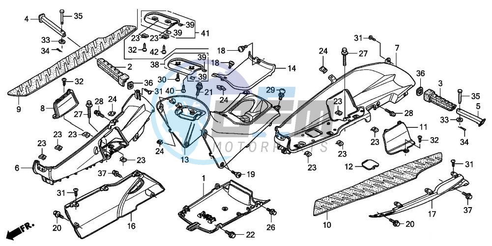 FLOOR PANEL/CENTER COVER (FES1253-5)(FES1503-5)