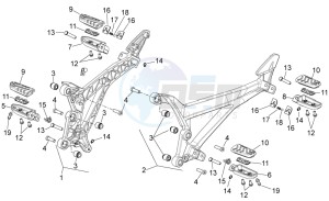 Shiver 750 drawing Foot rests