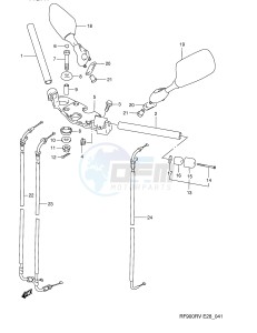 RF900R (E28) drawing HANDLE BAR