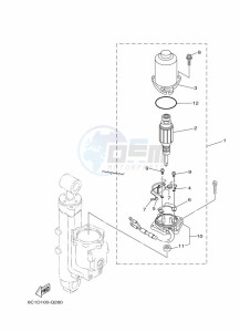 F50DETL drawing POWER-TILT-ASSEMBLY-2