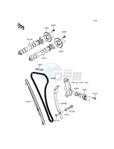 VERSYS 650 ABS KLE650FGF XX (EU ME A(FRICA) drawing Camshaft(s)/Tensioner