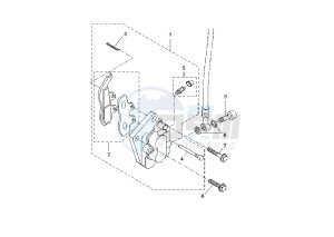 DT R - DT RSM 50 drawing FRONT BRAKE CALIPER MOTARD