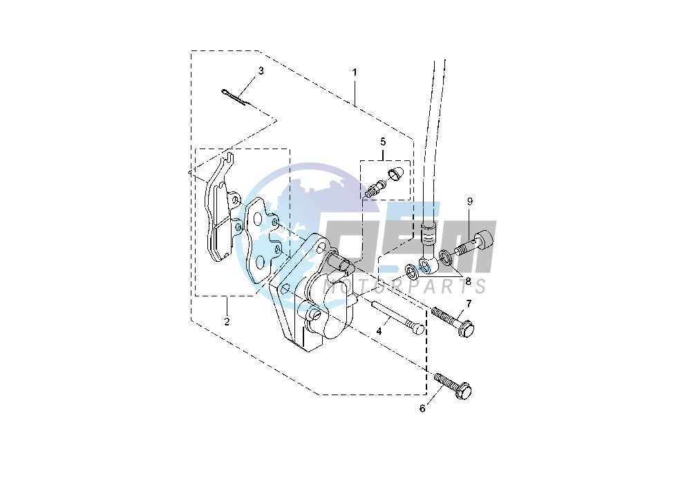 FRONT BRAKE CALIPER MOTARD