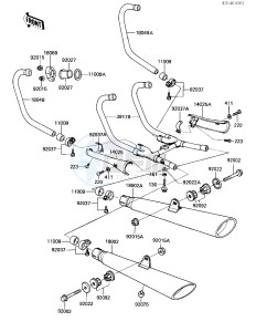 ZN 700 A [LTD SHAFT] (A1-A2) [LTD SHAFT] drawing MUFFLERS