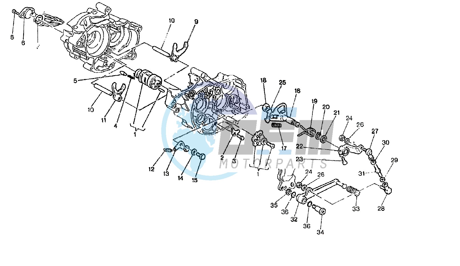 GEAR CHANGE MECHANISM 3 SPEED