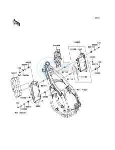 KX450F KX450D7F EU drawing Radiator