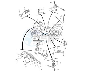 XJ6-S DIVERSION 600 drawing ELECTRICAL 1