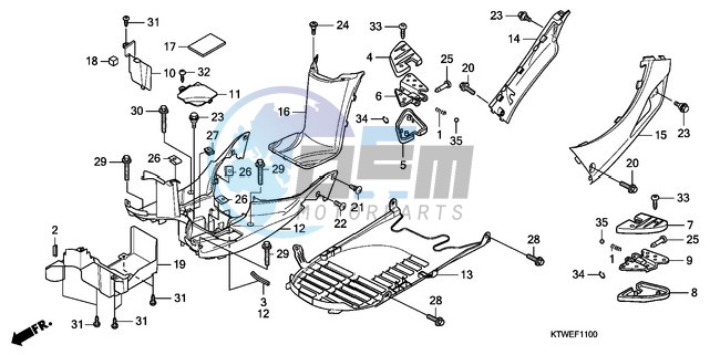 FLOOR PANEL/PILLION STEP