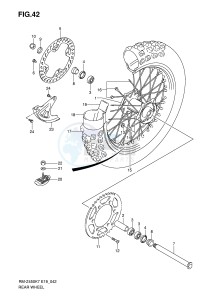 RM-Z450 (E19) drawing REAR WHEEL