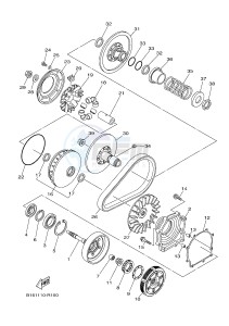 YFM700FWBD YFM70KPSH KODIAK 700 EPS SPECIAL EDITION (B328) drawing CLUTCH