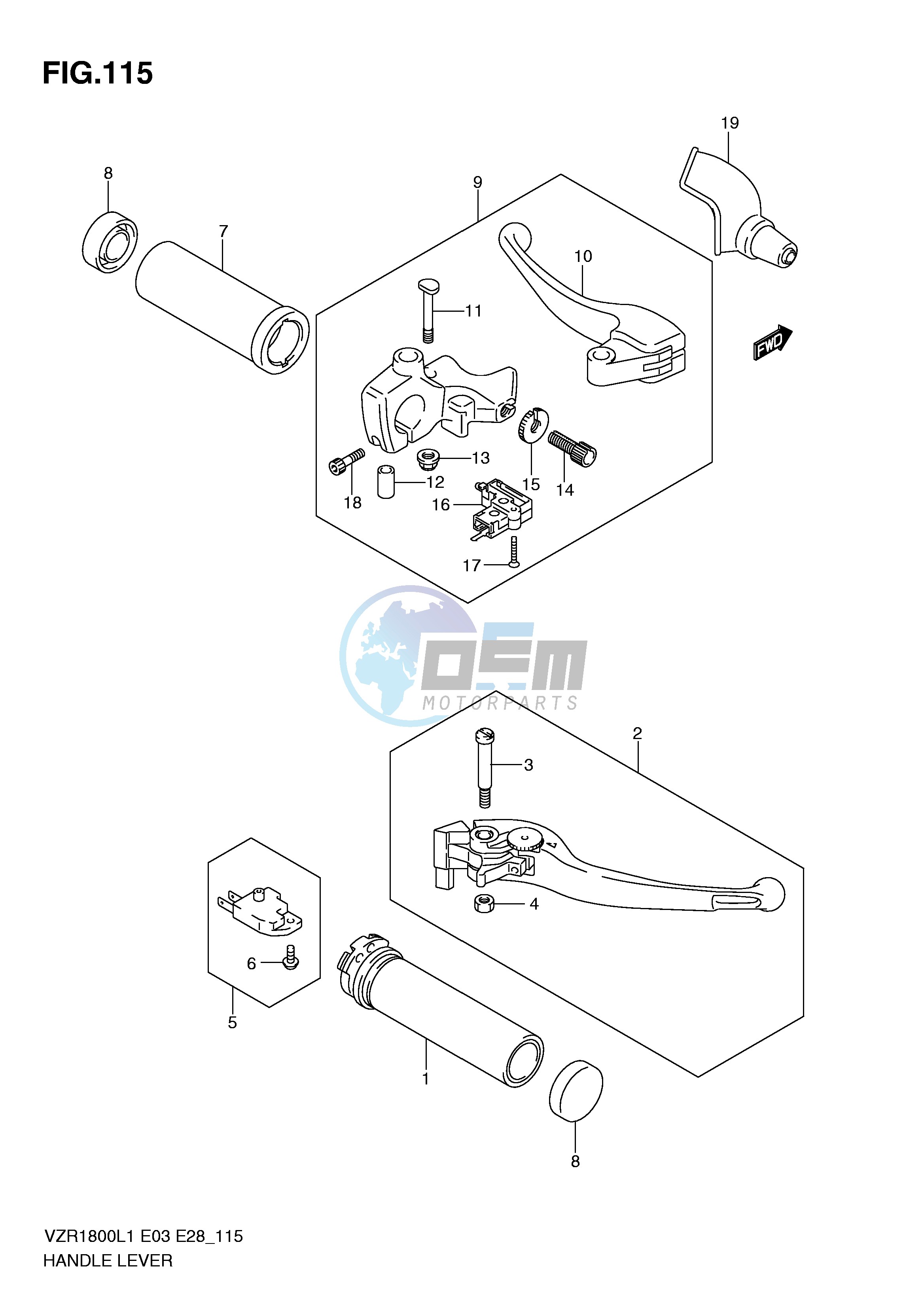 HANDLE LEVER (VZR1800L1 E33)