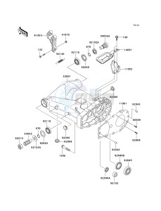 KSV 700 A [KFX 700] (A6F-A9F) A8F drawing SWINGARM