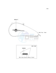 VN 900 C [VULCAN 900 CUSTOM] (7F-9FA) C7F drawing DECALS-- C7F - C9F- -