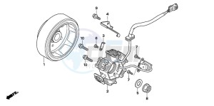 TRX90 SPORTRAX90 drawing GENERATOR