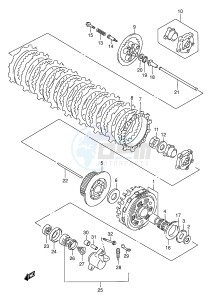 VL1500 (E2) drawing CLUTCH