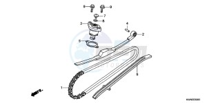 WW125D PCX125 - WW125 UK - (E) drawing CAM CHAIN/ TENSIONER