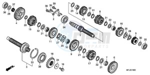 CBR1000RA9 U / ABS MME SPC drawing TRANSMISSION