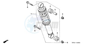 TRX90XC TRX90 ED drawing REAR CUSHION