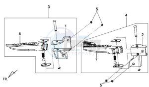 MIO 100 drawing FOOTREST L / R