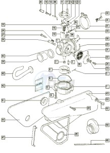 LUXE_25_Y-K2 50 Y-K2 drawing Carburettor-intake silencer