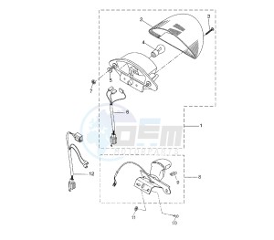 YQ AEROX 50 drawing TAILLIGHT