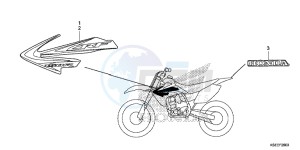 CRF150RBD CRF150RB Europe Direct - (ED) drawing MARK