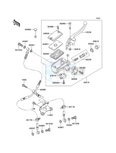 NINJA ZX-12R ZX1200B6F FR GB XX (EU ME A(FRICA) drawing Front Master Cylinder