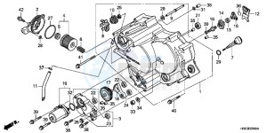 TRX500FEC drawing FRONT CRANKCASE COVER