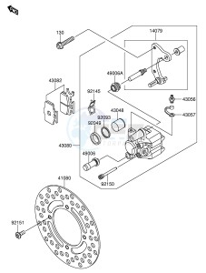 RM65 (E28) drawing FRONT BRAKE