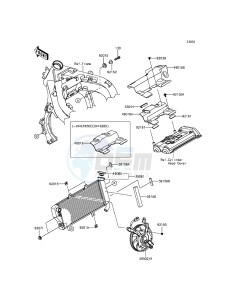 ER-6F EX650EFF XX (EU ME A(FRICA) drawing Radiator