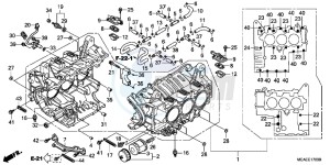 GL1800G GOLDWING 2ED drawing CYLINDER BLOCK