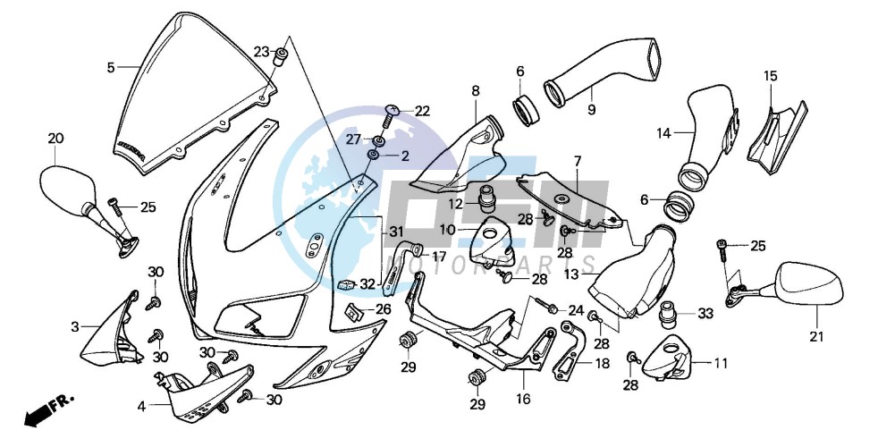 UPPER COWL (CBR600RR3/4)