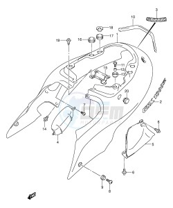 GSX1300R (E2) Hayabusa drawing FRAME COVER (MODEL K1)